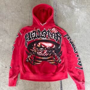 Hellstar Halloween Airbrushed Skull Hoodie. Capsule 10 Size Large.